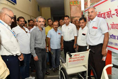 2019 Donated Wheel Chair for Railway Passengers and Organized a UNIQUE MEDICAL IDENTITY CARD Camp in year 2019 in presence of DRM-NWR,JODHPUR