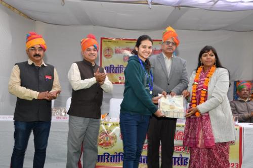 Honour to Meritorious Students in presence of General Secretary-Mukesh Mathur, DRM-NWR,JODHPUR, CEO-RAILWAY BANK,JODHPUR and others honourable RAILWAY OFFICERS